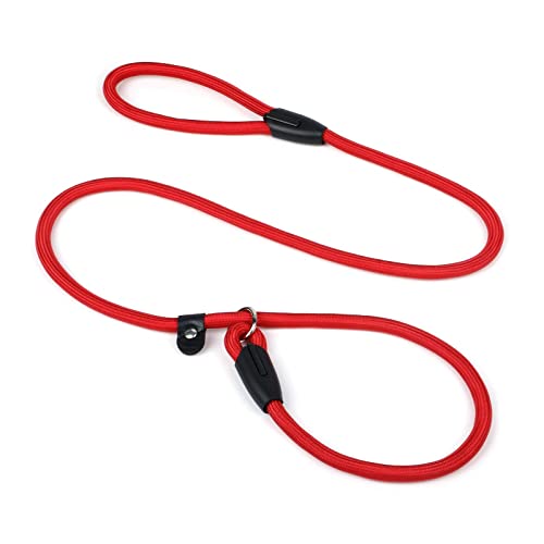 Durable Red Nylon Slip Lead for Small/Medium Dogs