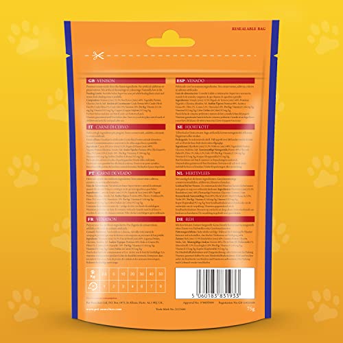 Venison Strips: Healthy, Natural Dog Treats 75g