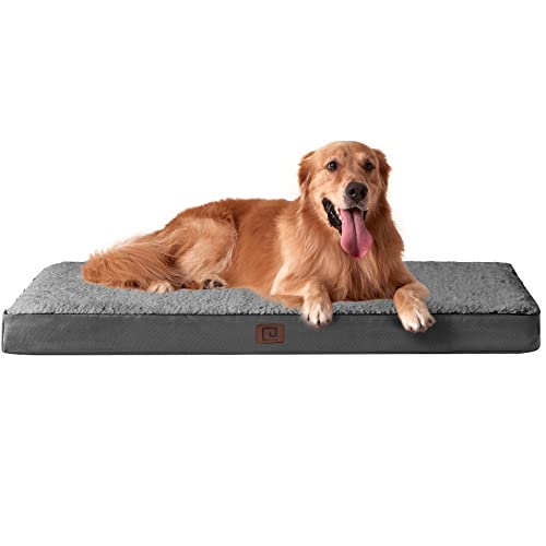 Orthopedic Dog Bed: Large, Removable Washable Cover, Grey