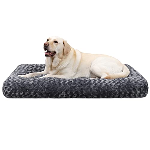 Large Washable Dog Bed - Calming, Non-Skid Bottom