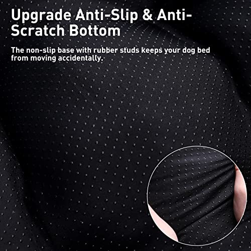 Large Washable Dog Bed - Calming, Non-Skid Bottom