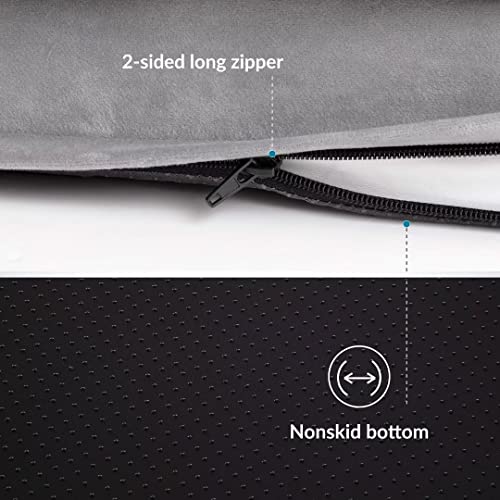 Bedsure Large Grey Dog Bed - Washable Orthopedic Sofa