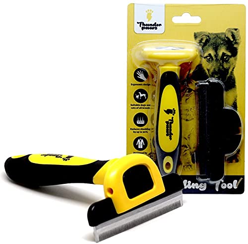 Thunderpaws Professional Deshedding Tool - D-Shedz for Dogs and Cats