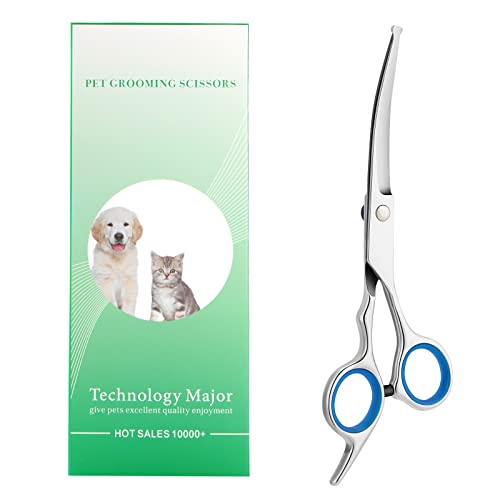 Stainless Steel Dog Grooming Scissors - Curved