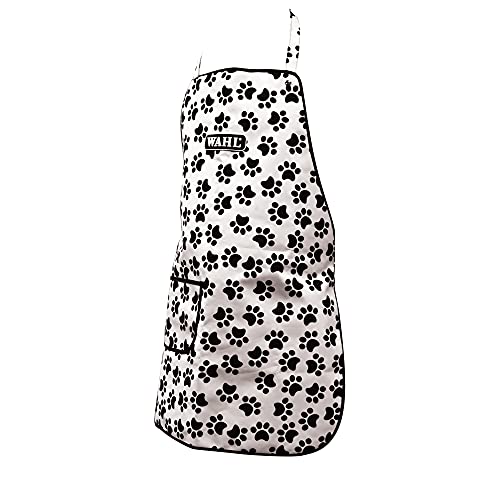 Water-Resistant Paw Print Apron for Dog Groomers