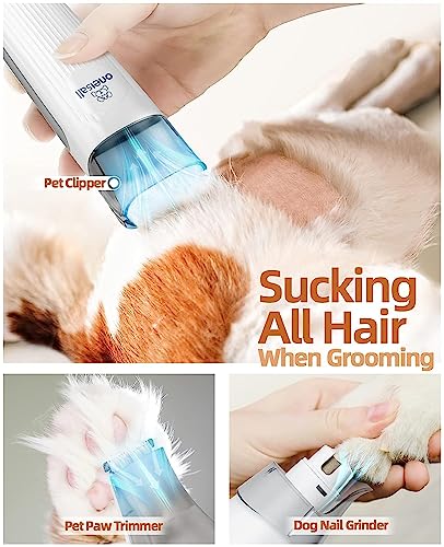 oneisall Dog Grooming Vacuum Kit, Pet Hair Suction