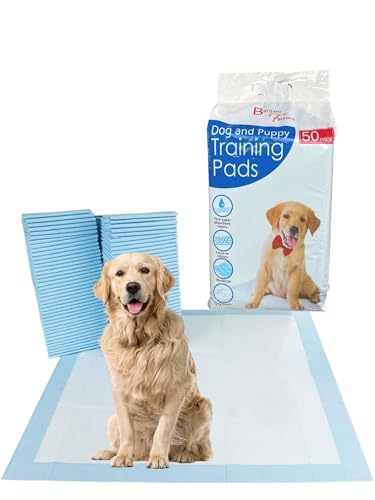 Pet Potty Training Pads - Super-Absorbent, Waterproof - 50 Pack