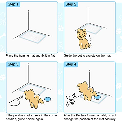 100 Pack Puppy Training Pads - Anti-Slip & Leakproof