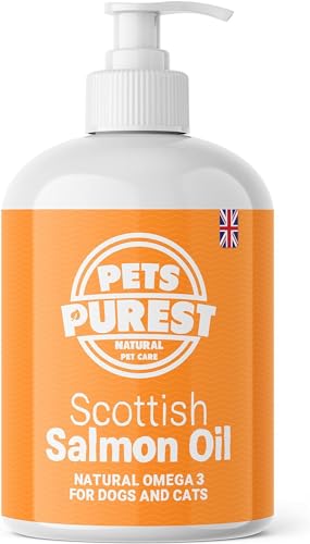 Salmon Oil Supplement for Dogs, Cats, Horse, Ferret