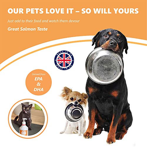 Salmon Oil Supplement for Dogs, Cats, Horse, Ferret