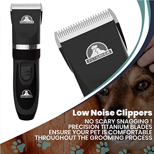 Dog Grooming Kit - Rechargeable Clippers & Accessories