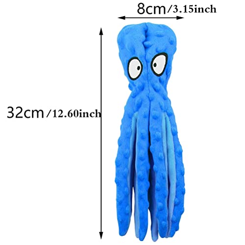 RAYITO Octopus Dog Toys - Interactive Squeaky Chew Toy