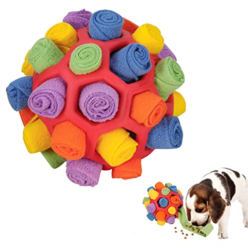 Interactive Dog Puzzle Toy with Snuffle Ball