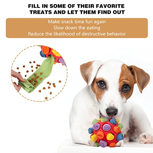 Interactive Dog Puzzle Toy with Snuffle Ball