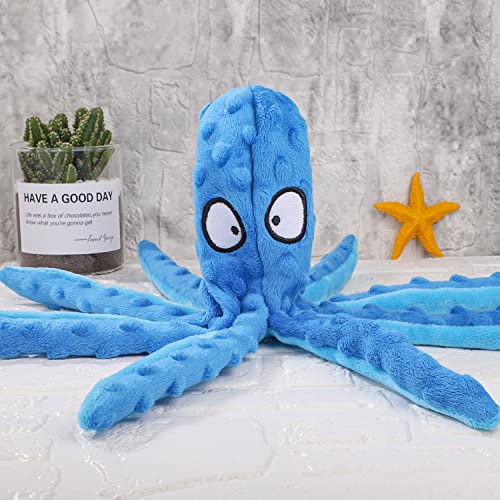RAYITO Octopus Dog Toys - Interactive Squeaky Chew Toy