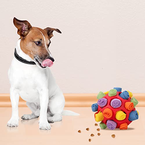 Interactive Dog Puzzle Toy with Snuffle Ball