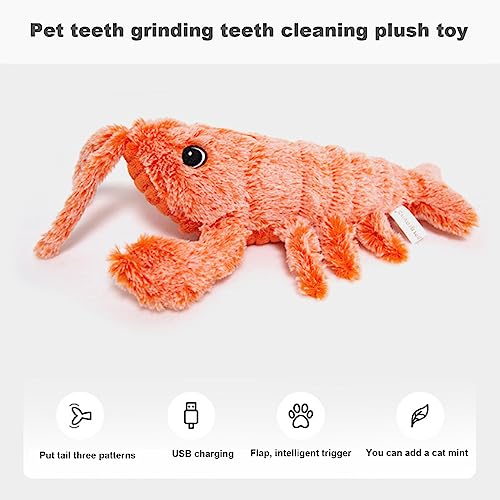 Interactive USB Charging Lobster Dog Toy
