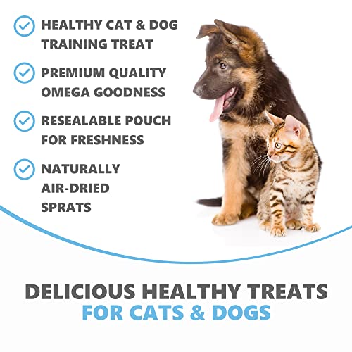 100% Natural Sprats Dog Treats - Healthy Air-Dried Fish