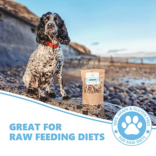 100% Natural Sprats Dog Treats - Healthy Air-Dried Fish