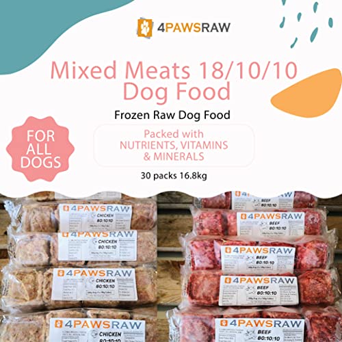 80/10/10 Mixed Meats Frozen Dog Food - 30 Packs