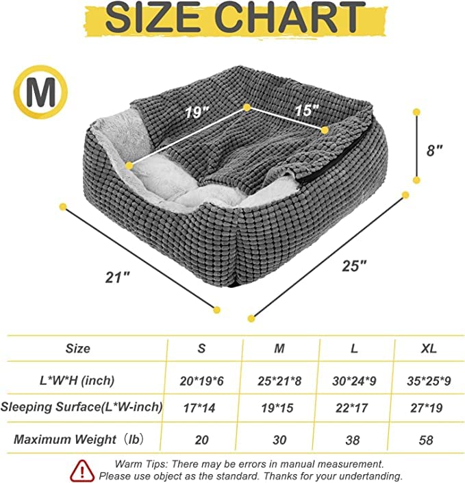 Luxury Hooded Dog Bed for All Size Pets