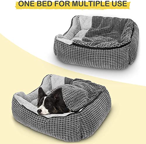 Luxury Hooded Dog Bed for All Size Pets
