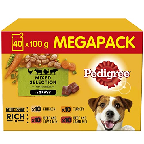 40 Pack Pedigree Mixed Selection Wet Dog Food