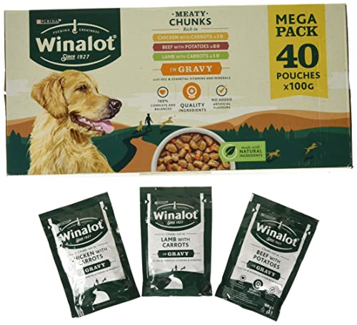 Winalot Mixed Gravy Dog Food, 40 x 100g