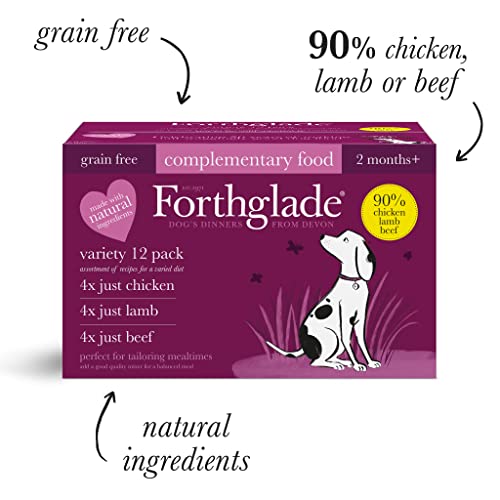Forthglade Grain Free Wet Dog Food Variety Pack (12x395g)
