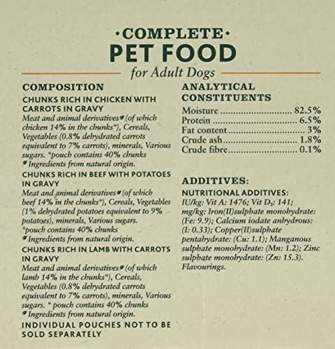 Winalot Mixed Gravy Dog Food, 40 x 100g