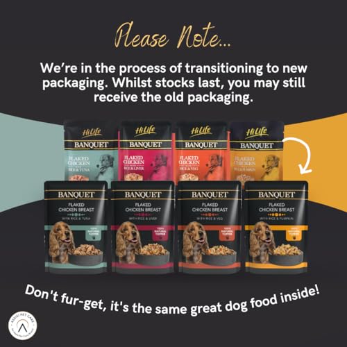 HiLife Banquet Wet Dog Food: Chicken & Rice with Tuna