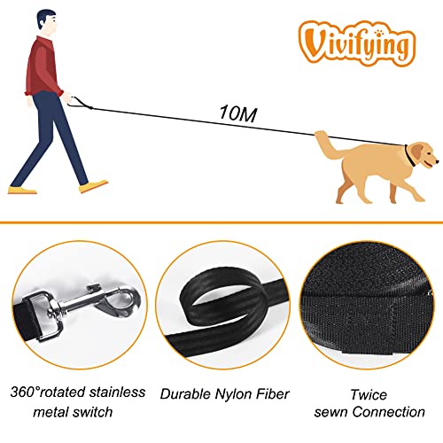 Longline Dog Lead, 10m Nylon Leash for Tracking