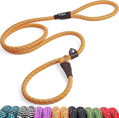 Durable Slip Rope Leash with Reflective Stitching
