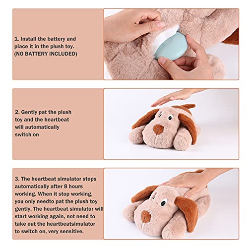 Puppy Heartbeat Stuffed Animal - Separation Anxiety Relief