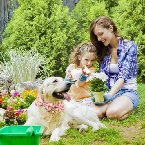 Flower Pattern Dog Collar and Leash Set