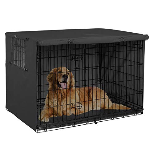 Universal Fit Dog Crate Cover - Durable Polyester Cover