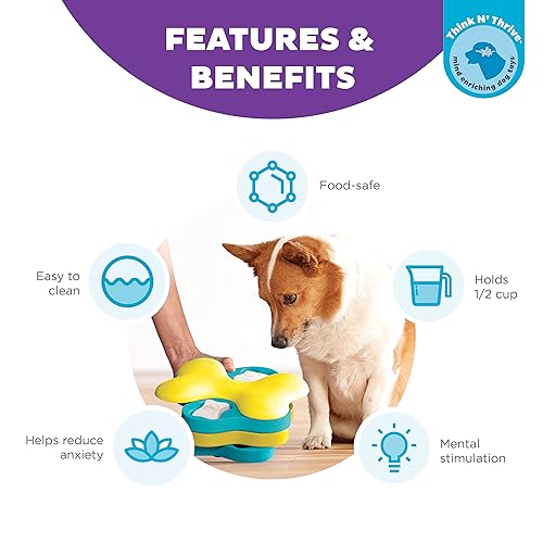 Nina Ottosson Blue Dog Tornado Treat Puzzle