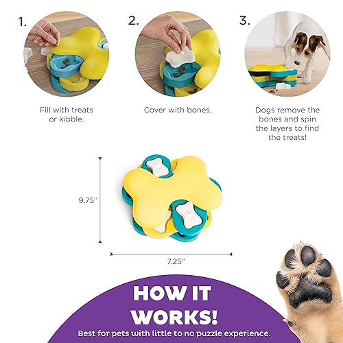 Nina Ottosson Blue Dog Tornado Treat Puzzle