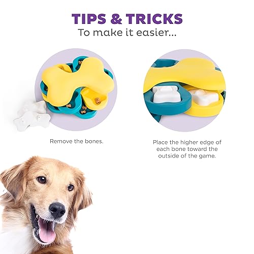 Nina Ottosson Blue Dog Tornado Treat Puzzle