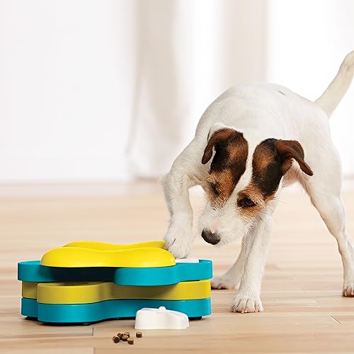 Nina Ottosson Blue Dog Tornado Treat Puzzle
