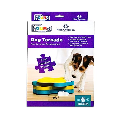 Nina Ottosson Blue Dog Tornado Treat Puzzle