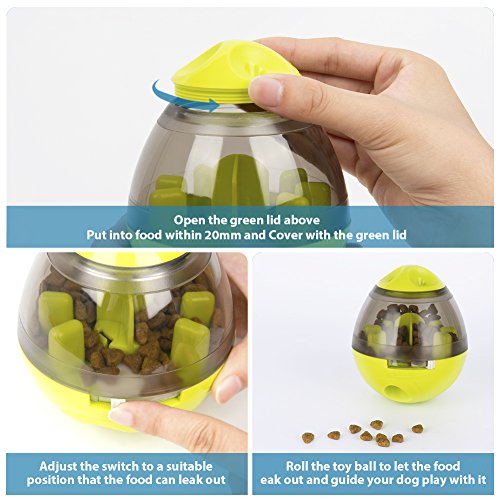 Lesfit Dog Food Ball, Interactive Treat Dispenser