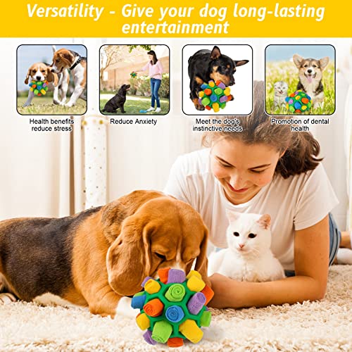Interactive Snuffle Ball for Dogs, Educational Foraging Toy