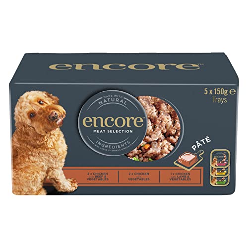Encore Wet Dog Food Pate, Meat Selection (Pack of 5)