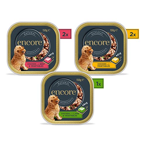 Encore Wet Dog Food Pate, Meat Selection (Pack of 5)