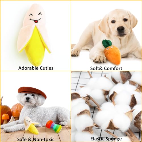 6-Pack Luxury Dog Squeaky Toys for Small-Medium Dogs