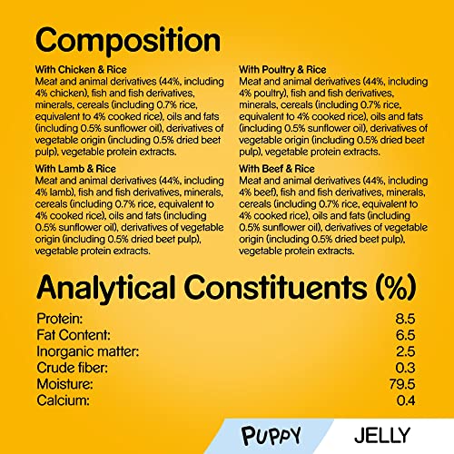 Pedigree Puppy Junior Wet Dog Food Pouches - Mixed Selection