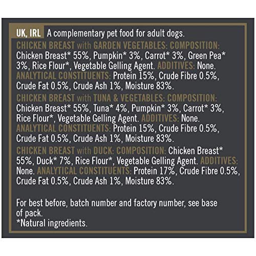 Encore Chicken Selection Wet Dog Food Pouches, 5x100g