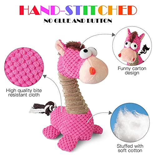 Durable Squeaky Dog Toys - 3 Pack