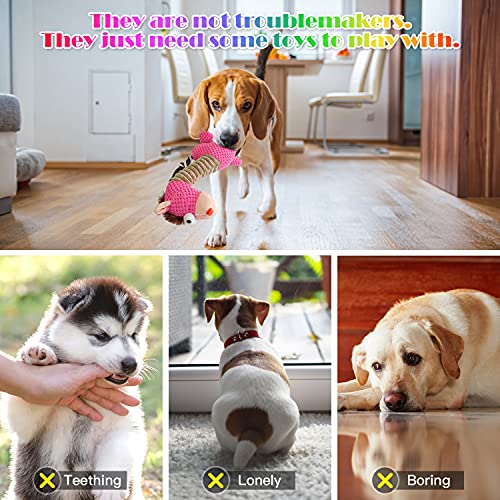 Durable Squeaky Dog Toys - 3 Pack